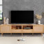 Meuble télé 85 po: Design, structure solide, intérieur spacieux pour: élégant, construit, rangement