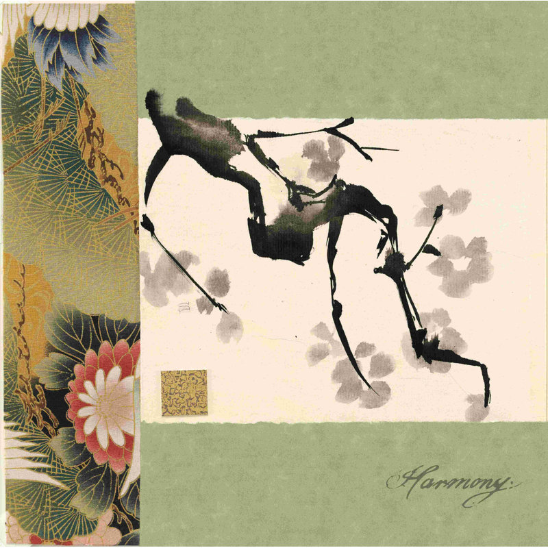 «Text Plum Harmony» par Chris Paschke - impression sur toile tendue, H 12 po x l 12 po