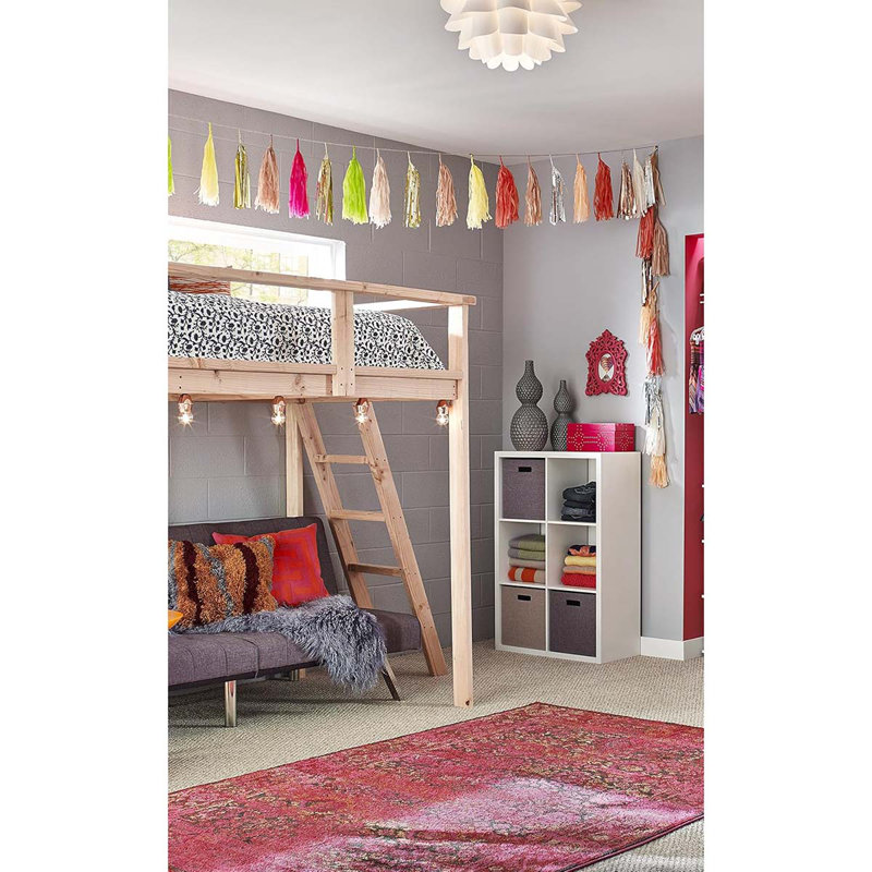 6 Cube Storage Shelf Organizer Bookshelf With Back Panel, Easy Assembly, Wood,