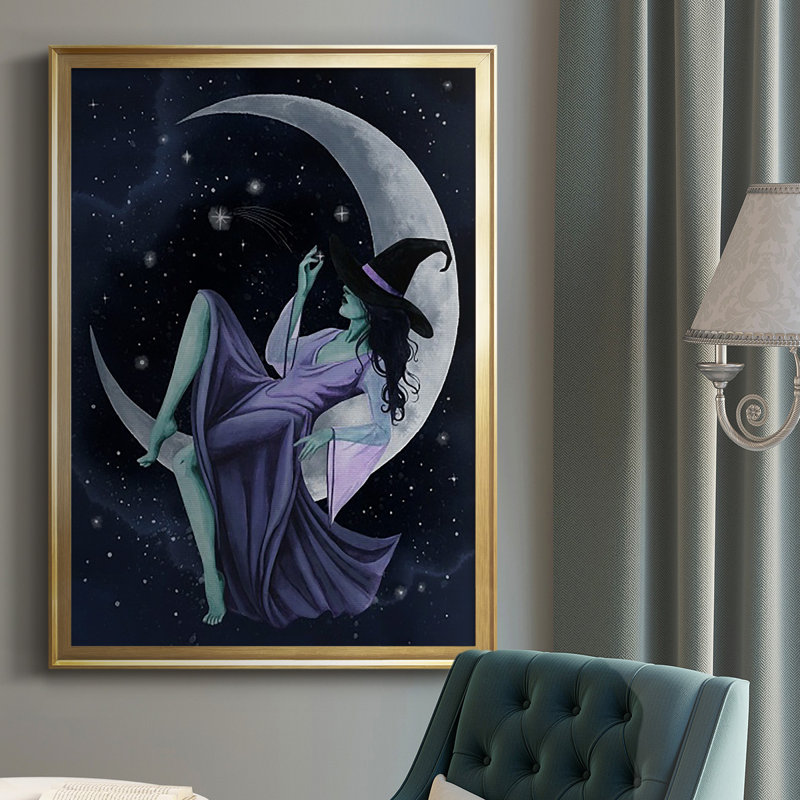 Star Sorceress I, reproduction encadrée de qualité supérieure - prête à être accrochée, Encadrement doré