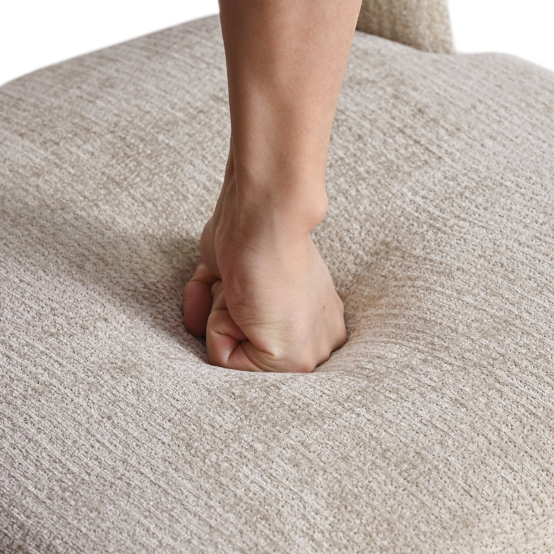 Chaise de salle à manger rembourrée Mason avec pieds en bois massif (ensemble de 4), 4, Kaki