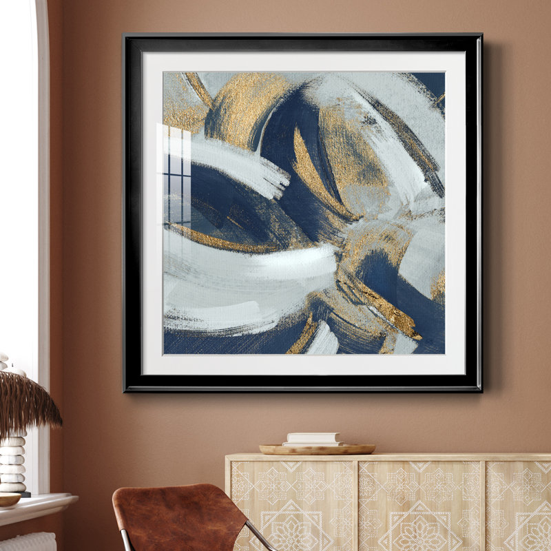 Rustique et doux-amer I - peinture encadrée, H 30,5 po x l 30,5 po x P 1,5 po, Papier encadré noir