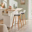 Edina Counter Stool with Solid Wood Frame