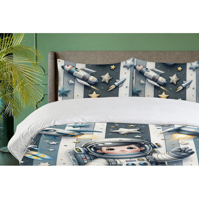 Striped Duvet Cover, Twin Duvet Cover + 1 Standard Sham