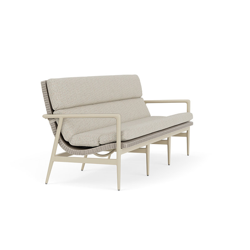 Cascade Outdoor 3 - Seat Patio Sofa, Knotty Mineral, Linen