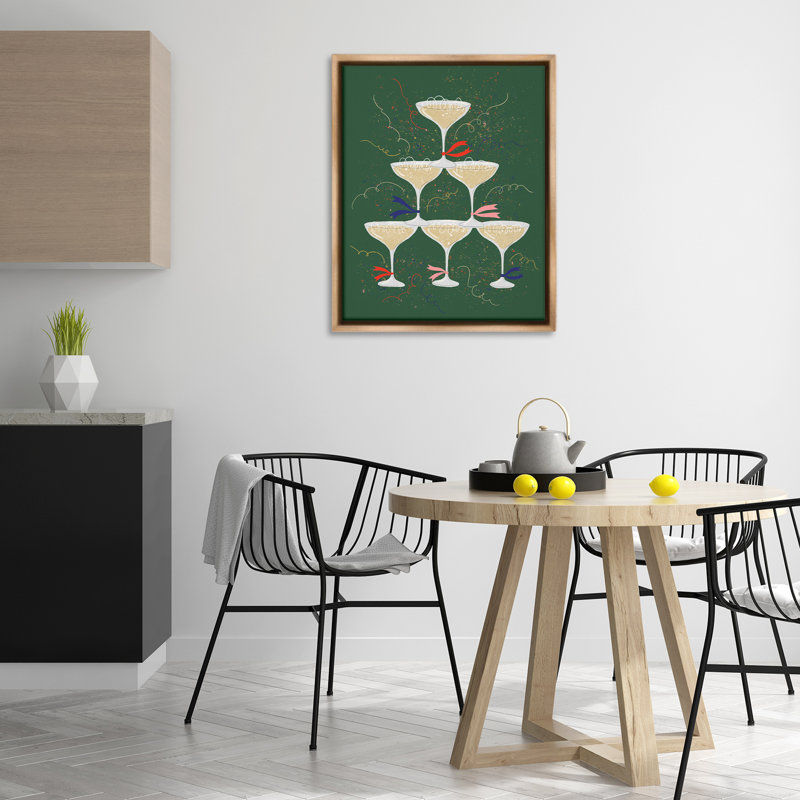  "Celebration Drinks Tower", art mural sur toile flottante par Kristina Hultkrantz, H 31 po x l 25 po
