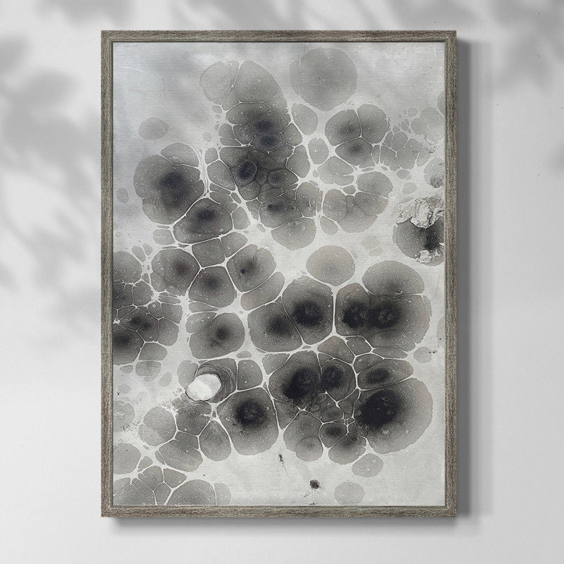 Marbling VIII Framed Print - Solid Wood, 11" H x 9" W