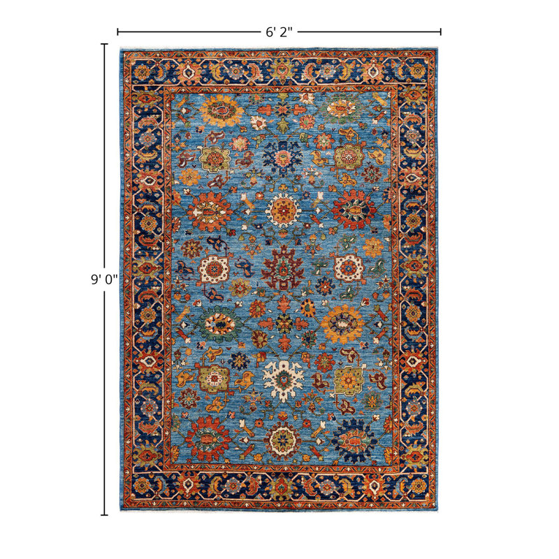 Serapi One-of-a-Kind 6' 2" X 9' 0" Hand Knotted Area Rug