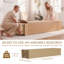 180cm Floating Tv Unit Wall Mounted With Door, Tv Cabinet Stand Large Storage, Completely Assembled Living Room Tv Media Console, Oak