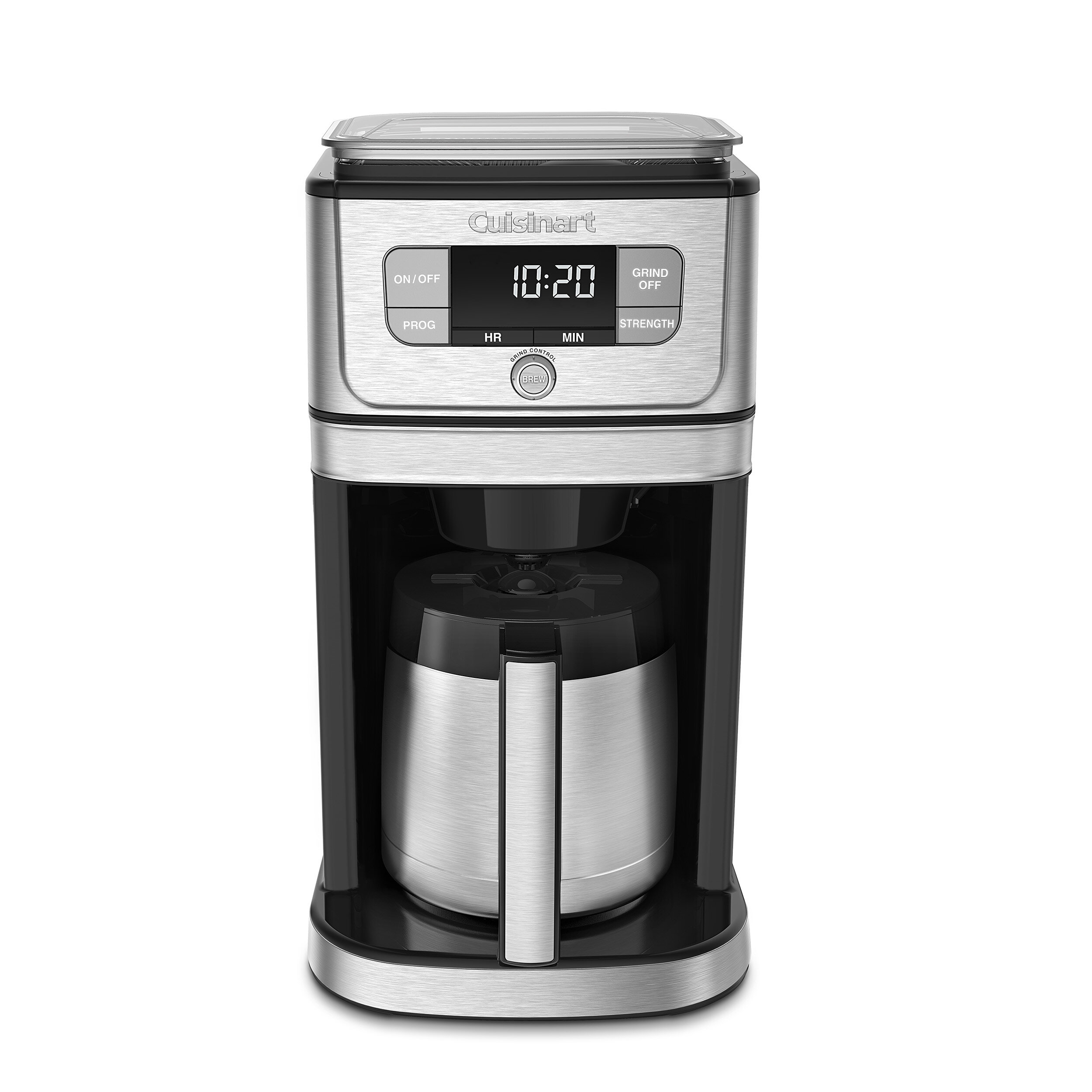 10-Cup Drip Coffee Maker with Touch Screen,Built-In Burr Coffee