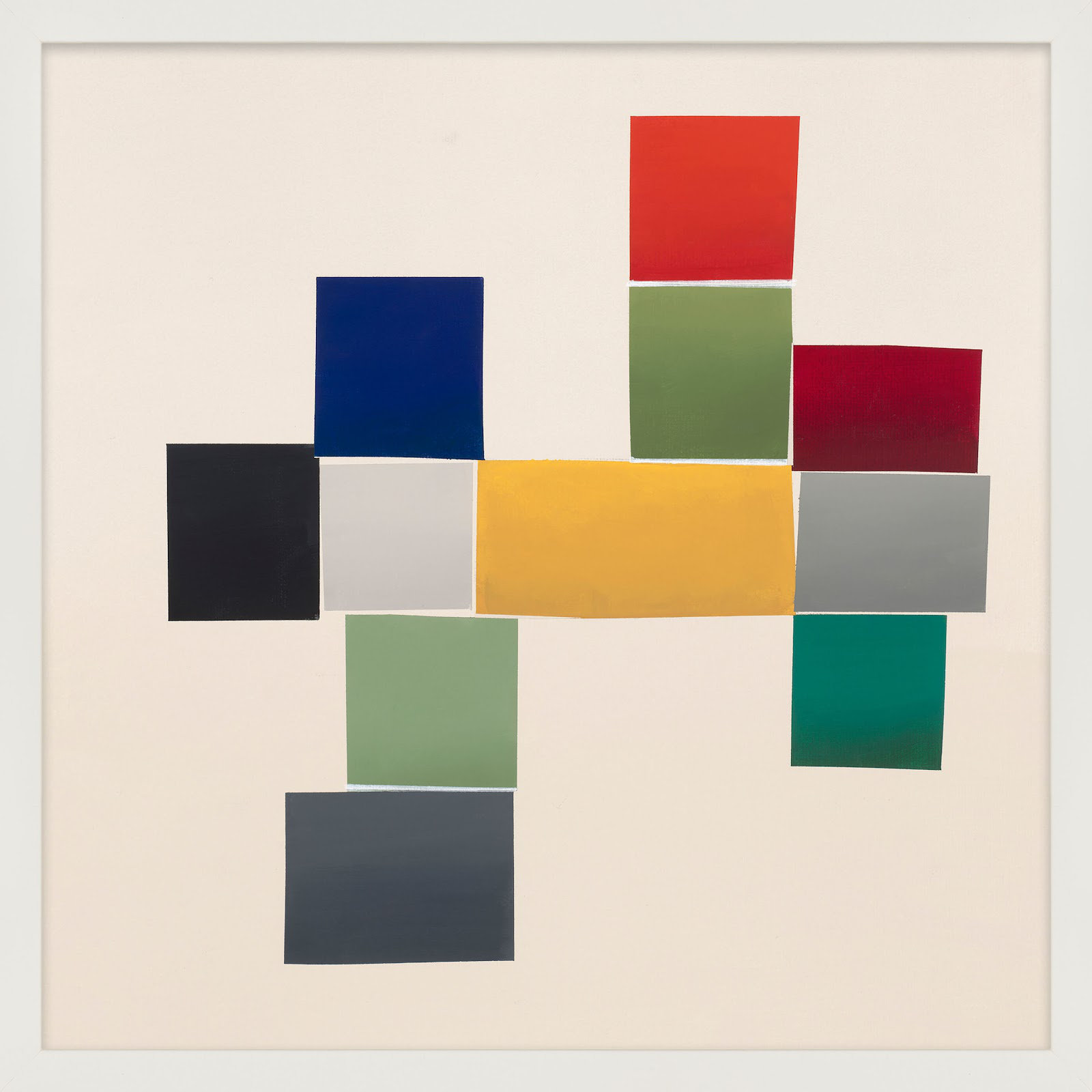 Jewels 1 by Lee Lessem, White Framed, 24" W x 24" H