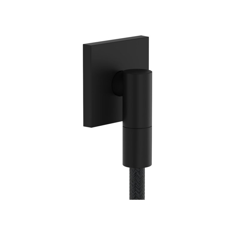hansgrohe  Wall Outlet E with Check Valve, Square in Polished Nickel, Polished Nickel