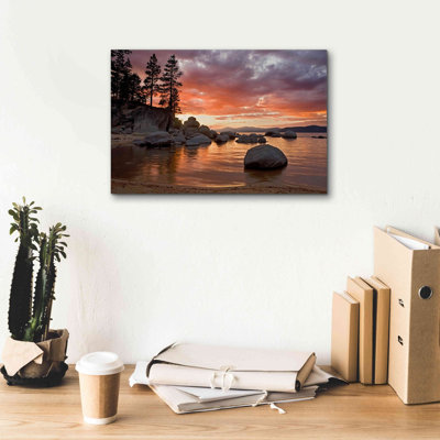 «Sand Harbor Sunset» par Mike Jones, estampe numérique sur toile