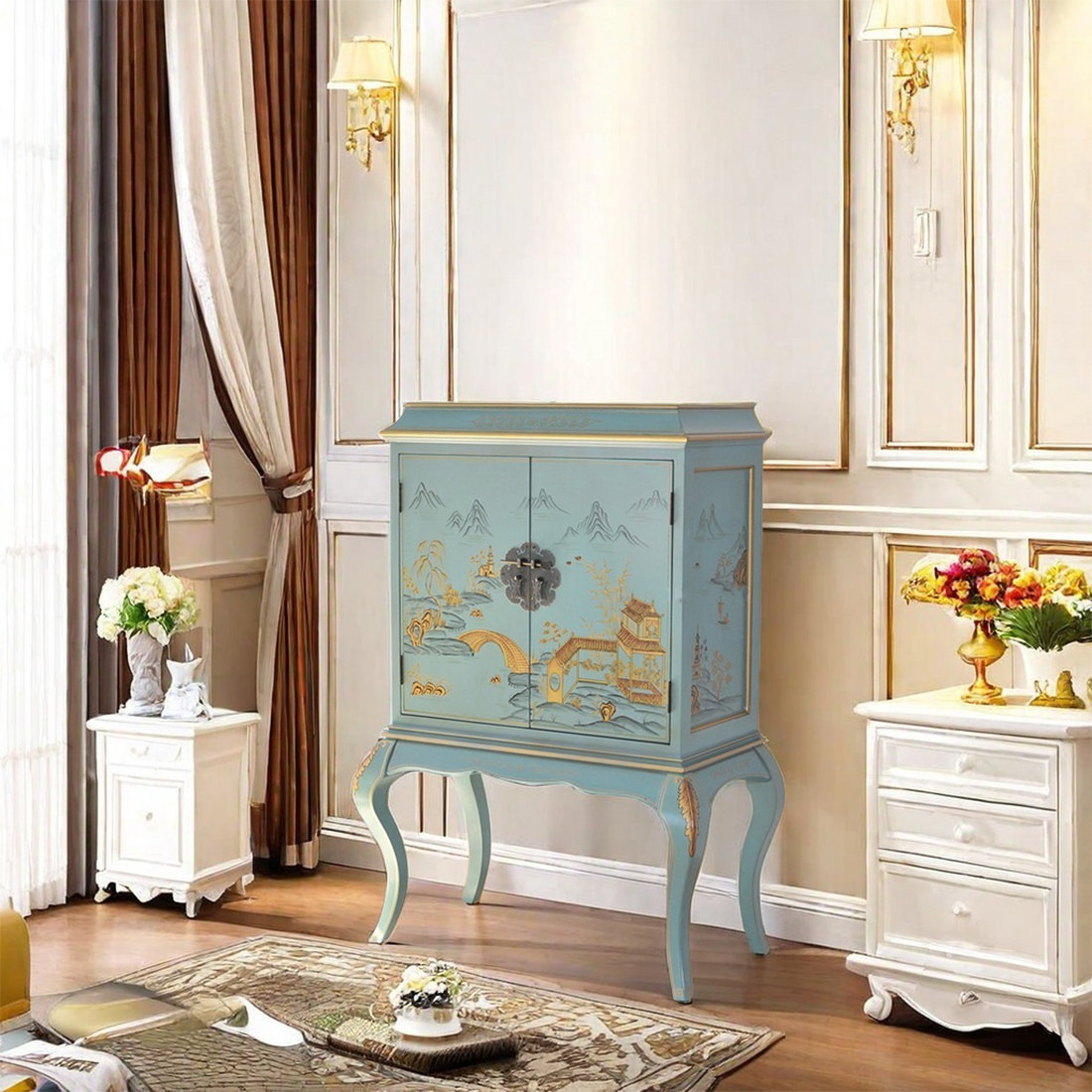 Vivid Space Creation Hand Painted Solid Wood Wayfair Canada