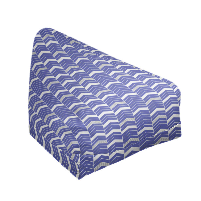 Fauteuil à billes standard &, H 27 po x L 30 po x P 25 po, Bleu / gris, Pas de bourre