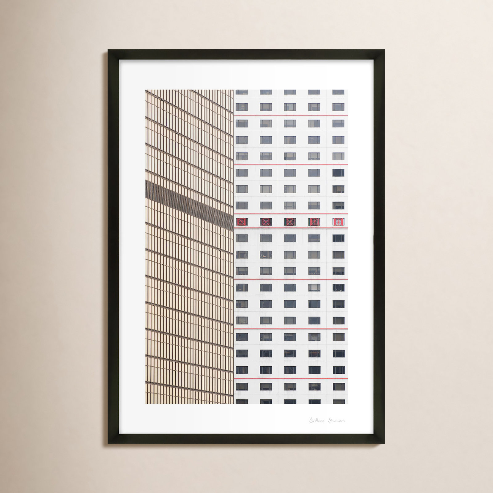 Loui "Hong Kong 1" Photo Print, Black, 38" H x 26.5" W x 1.25" D