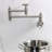 Kingston Brass Webb Two-Handle 1-Hole Wall Mount Pot Filler Faucet with Knurled Handle-91118397