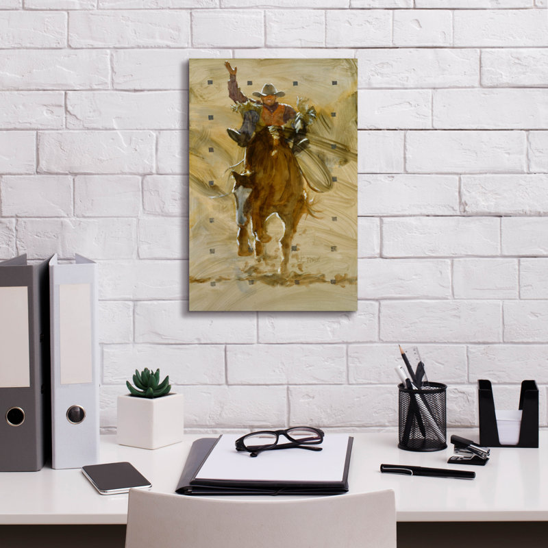 «Millin Pines» «Holdin 'On» par J.E. Knauf, art mural sur toile, H 18 po x l 12 po x P 0,75 po
