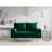 Bellinger 58" Velvet Square Arms Tufted Seat Golden Metal Feet Loveseat-994561875