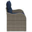  Canapé de jardin 2 places avec rangement et coussins en rotin de polyester gris-1694608719