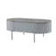 Table basse grise et blanche avec plateau relevable
