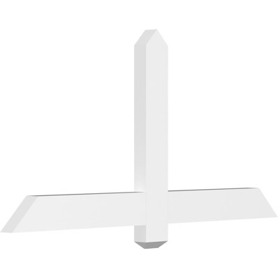 Eugene Signature Urethane Gable Bracket, Primed Tan