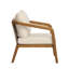 Chaises de patio robustes, ensemble d'extérieur moderne en osier et bois d'acacia
