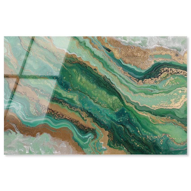 «Gateed Agate II», reproduction d'art acrylique sur toile par Art Remedy, H 10 po x l 15 po