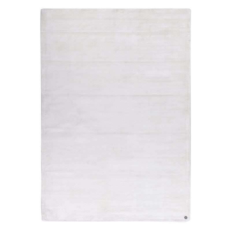 Shine Solid Colour Hand Woven Hand Loomed White Area Rug, Rectangle 190 x 290cm