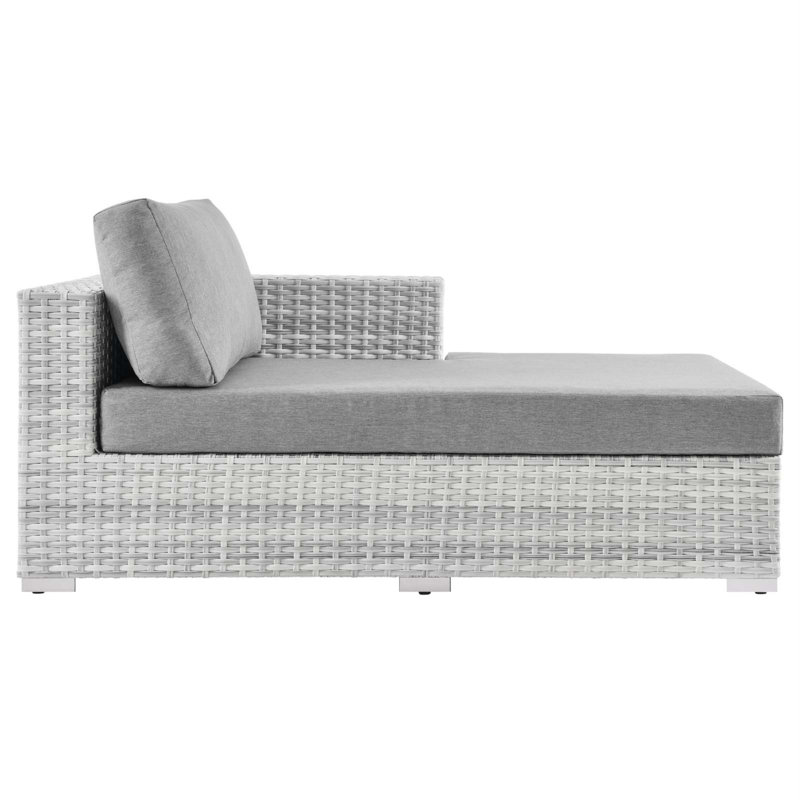 Modway Convene Outdoor Patio Right Chaise, Gray