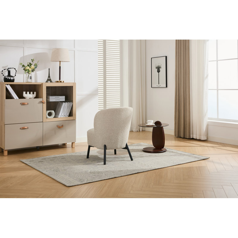 Talia Boucle Chair , Beige