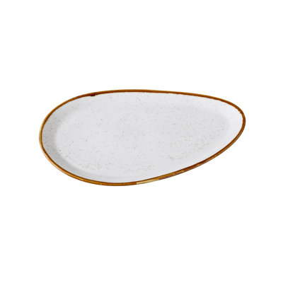 Assiette ovale en porcelaine Avilla