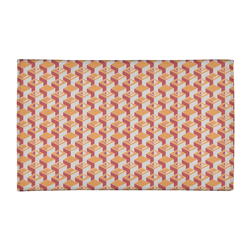 Chenille Geometric Indoor Rug, Rectangle 2' x 3'
