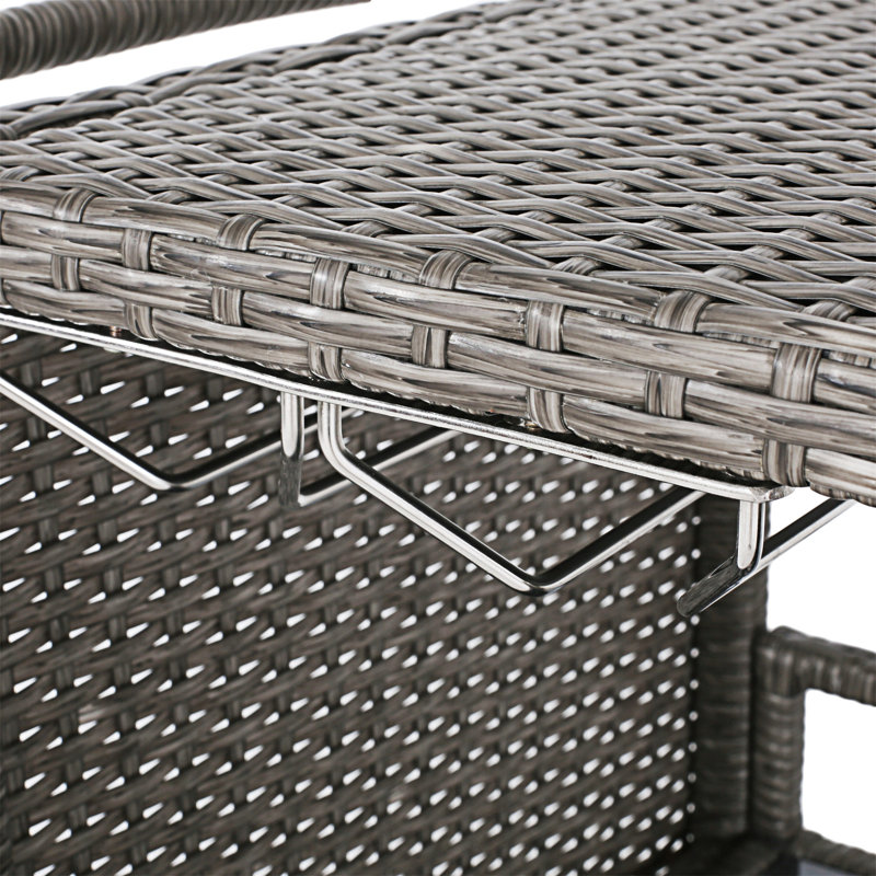 Puerta Wicker Barcart(No Include Stool)