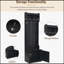 Minimalist Slim Hall Tree with Cabinet & 6 Hooks, Multi-functional Storage Bench for Small Spaces, Black-600533748