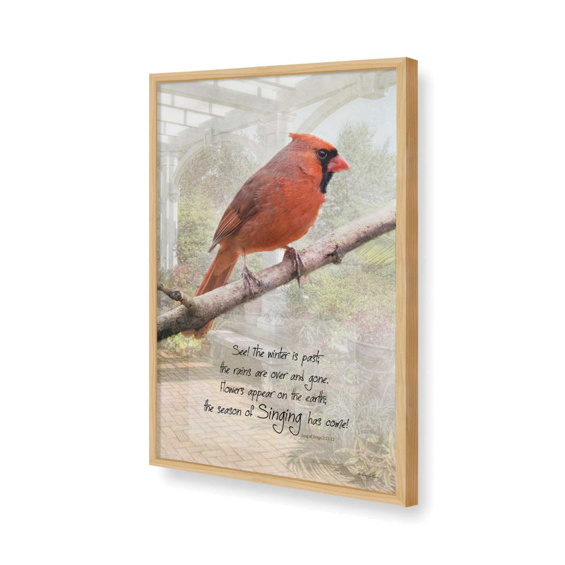 «Singing Has Come» par Robin-Lee Vieira, reproduction d'art, Tanné, L 24 po x H 36 po, Impression encadrée