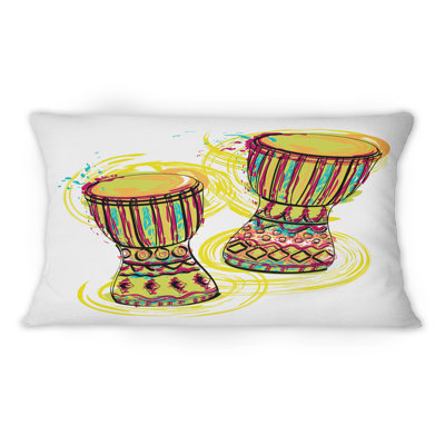 Coussin Traditional Tam Tam Drums I - Cabin & Lodge