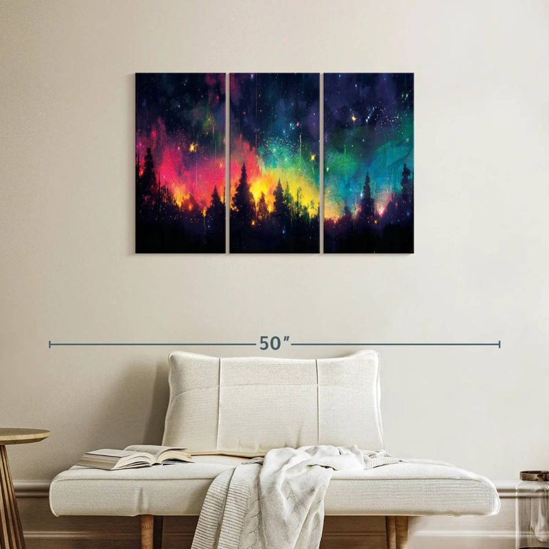 Kelan Rainbow Night Sky, 24" H x 38" W