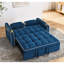 54,33 po Canapé-lit pliable polyvalent en 3 longueurs, canapé-lit moderne, canapé-lit en velours, dossier réglable-414463875