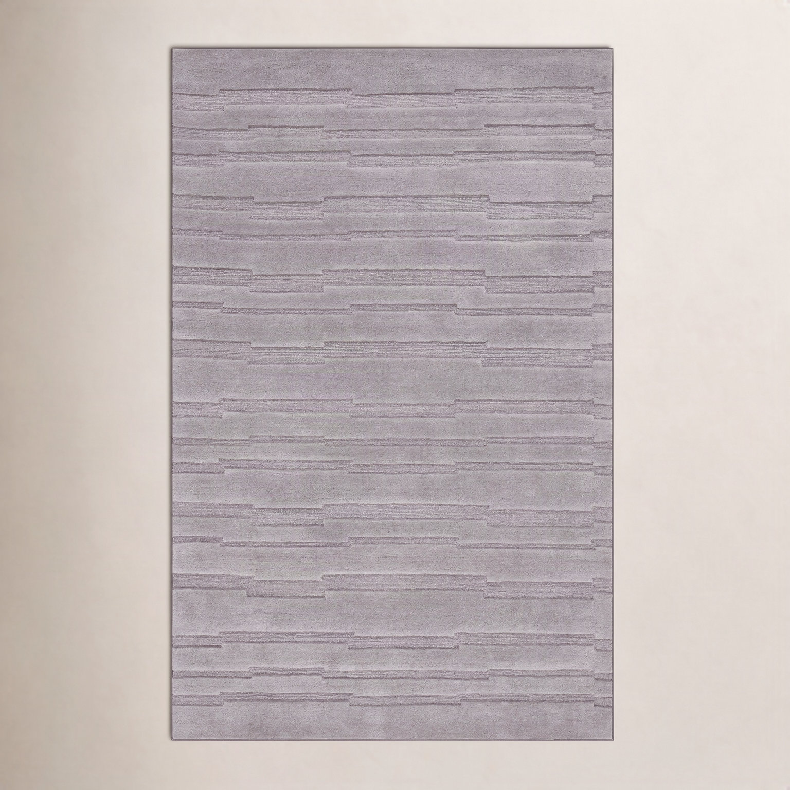 Elona Gray Hand-Tufted Wool Rug, Rectangle 3' x 5'