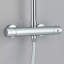 Aalin Thermostatic Expose Mixer Rigid Riser Wall Mounted Complete Shower System
