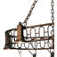 Revival Deco Oblong Handcrafted Hanging Pot Rack
