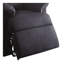 Fauteuil inclinable en tissu noir Arcadia avec accoudoirs moelleux et mécanisme d'inclinaison en douceur-855172030