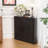 Corner Storage Cabinet, Stackable Corner Shelf for Living Room, Bedroom, Kitchen, Solid Wood Veneer (31" / 36" Options)-252120313-252120197-257501723