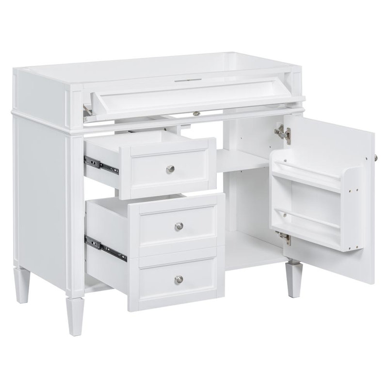Bathroom Vanity Without Sink (White)