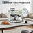 Stainless Steel Espresso Machine with Grinder & 20 Bar Pressure, 2.8L Removable Water Tank, Milk Frother Steam Wand for Latte/Cappuccino - Adjustable Shot Volume, Professional Home/Office Use-121326611