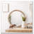Round Wall Mirror with Woven Rattan