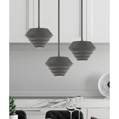 1 - Light Satin Brass Pendant