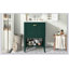 Meuble-lavabo 24 po avec lavabo supérieur, armoire de rangement moderne avec 2 portes et lavabo simple