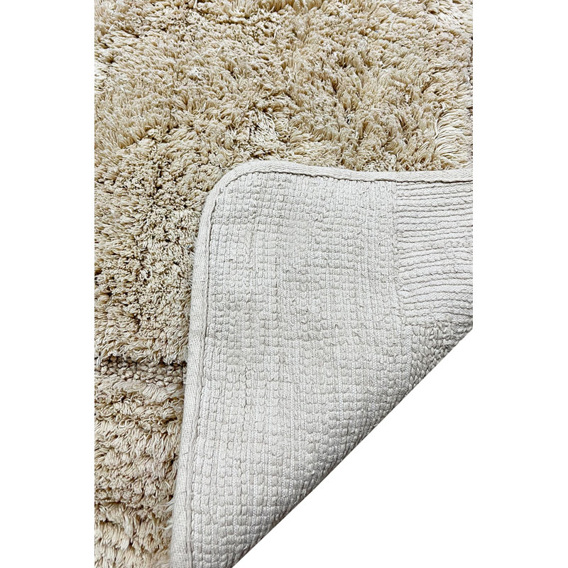 Tapis de bain de luxe, 100% coton, 35,4 po x 35,4 po | Ultra-doux 1,6 lb / pi2, lavable à la machine, couleur pierre | Parfait pour la salle de bain, le spa et la maison, durable et facile d'entretien, repassage à basse température recommandé
